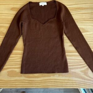 Sezane MAHA JUMPER Chestnut Brown